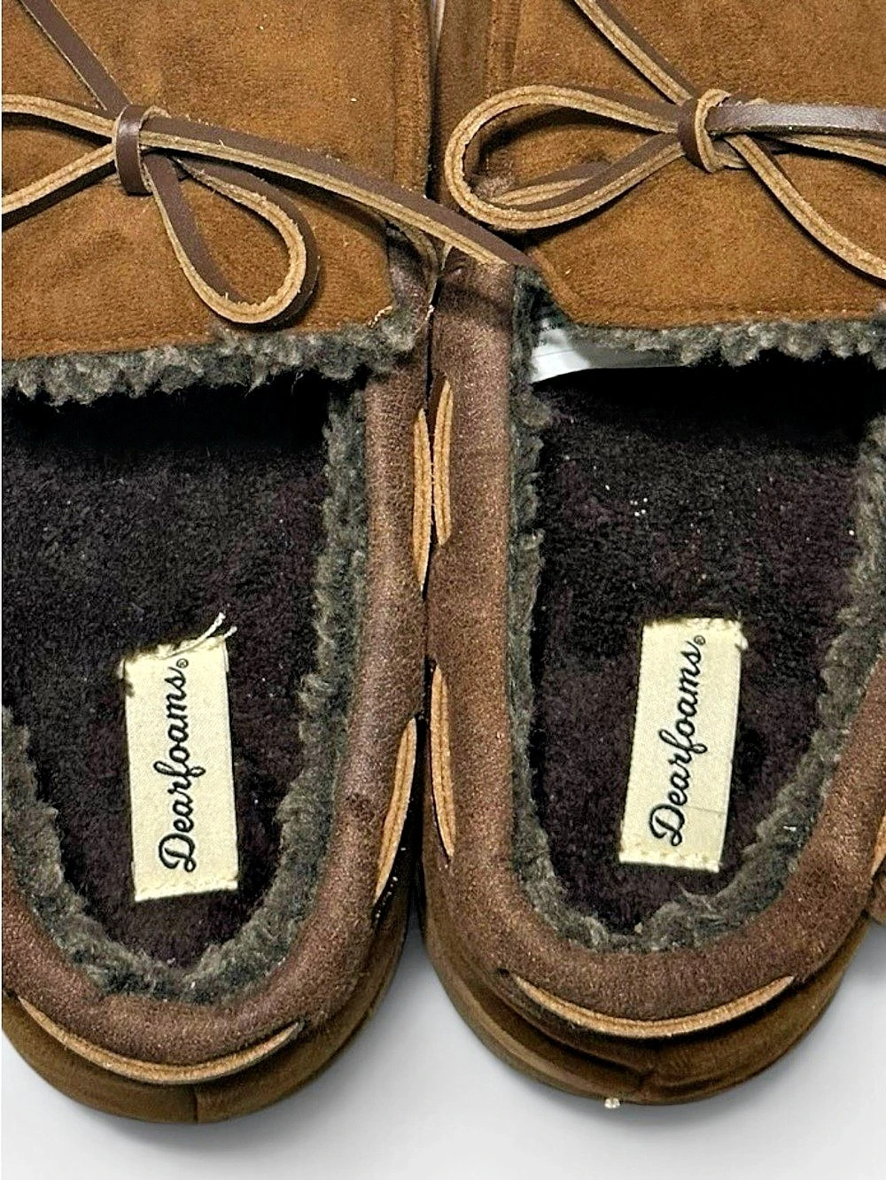 Dearfoams Brown Slippers US 5-6 NWT
